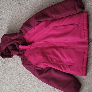 Girls L10/12 hooded winter jacket with removable fleece lining.